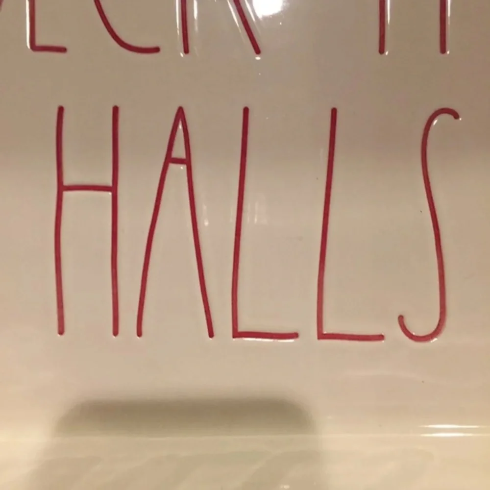 Rae Dunn DECK THE HALLS Baking Dish Christmas